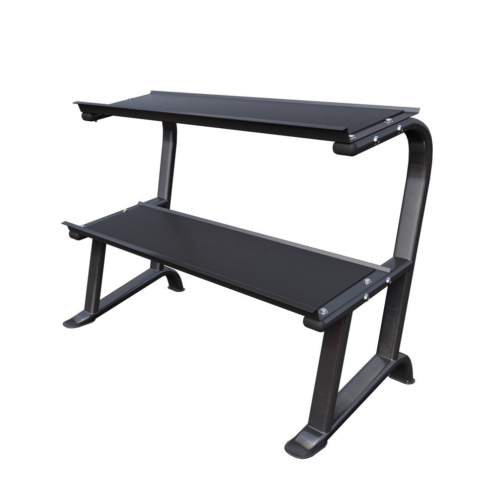 Käsipainoteline Hexagon Käsipainoille 2-Tasoinen 143x66x100cm Max. 500kg Musta