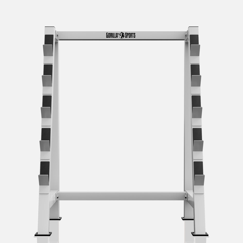 Teline Levytangoille Ja Painotangoille 83x57x104cm Valkoinen