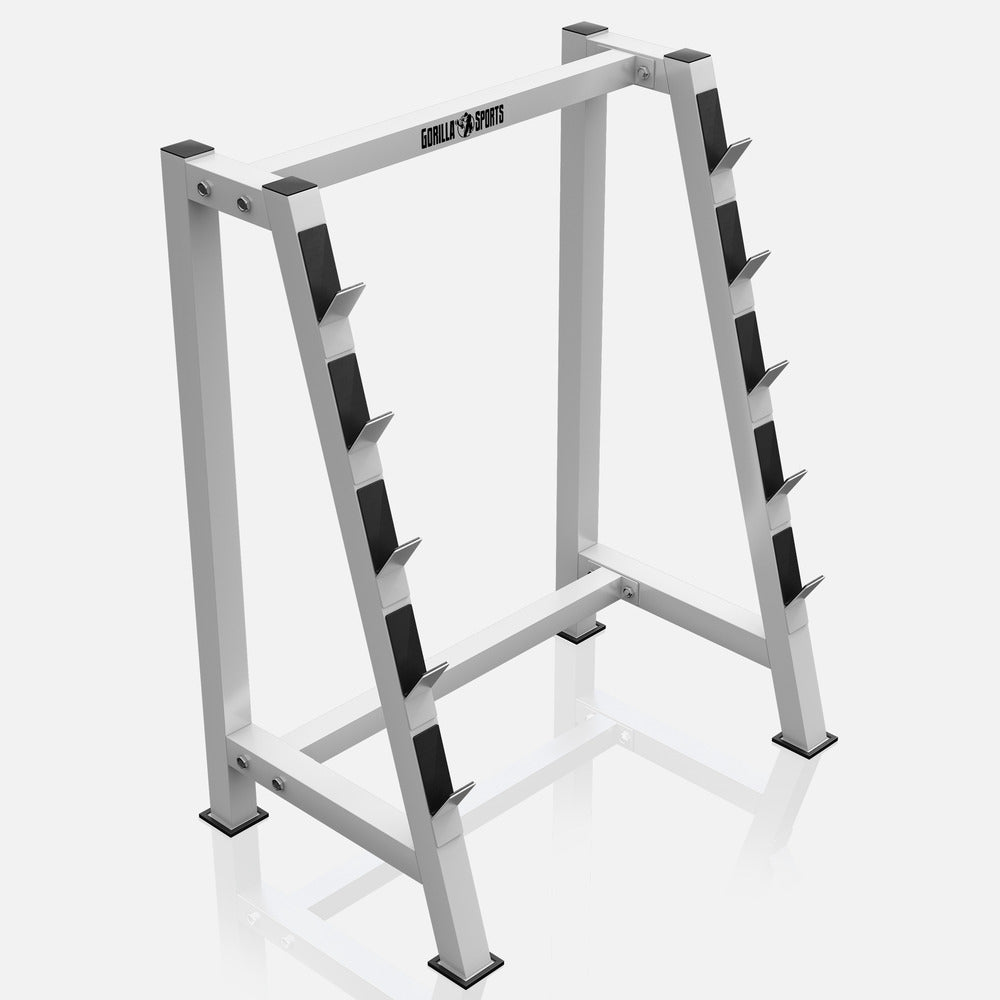 Teline Levytangoille Ja Painotangoille 83x57x104cm Valkoinen