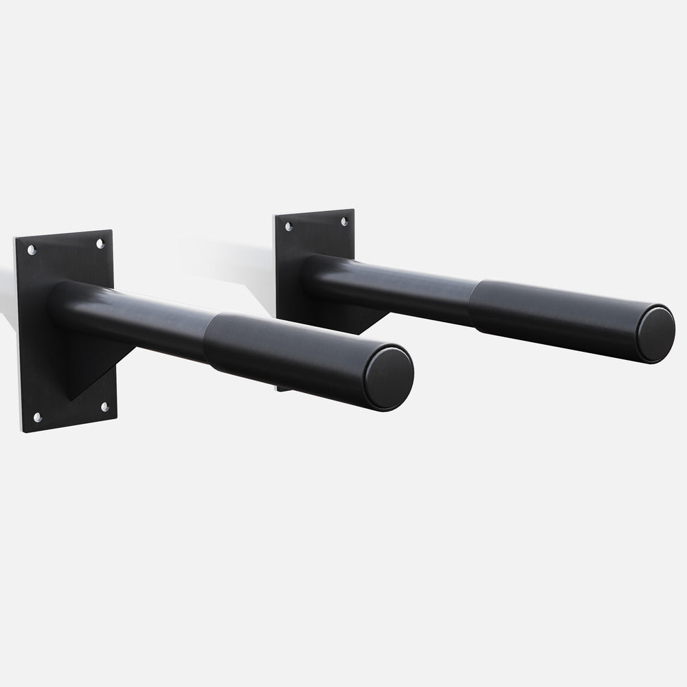 Dippikahvat Seinään Pehmustetut Otekahvat 51cm Max. 350kg Teräs Musta 2kpl