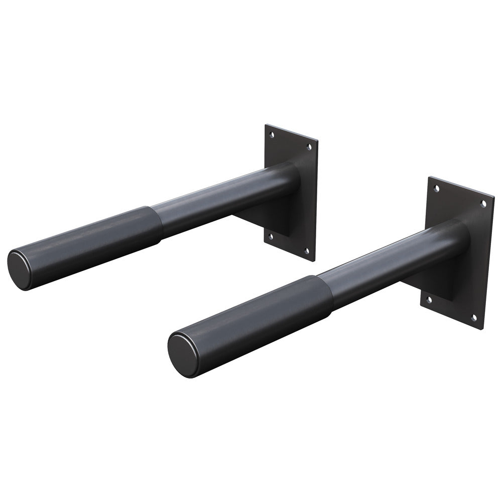 Dippikahvat Seinään Pehmustetut Otekahvat 51cm Max. 350kg Teräs Musta 2kpl