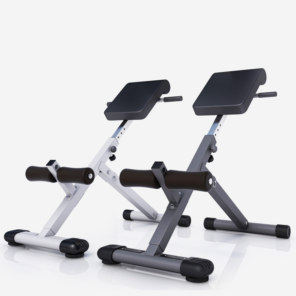 Selkäpenkki / Selkälihaslaite Taitettava Säädettävä 98x49x71-79cm Valkoinen