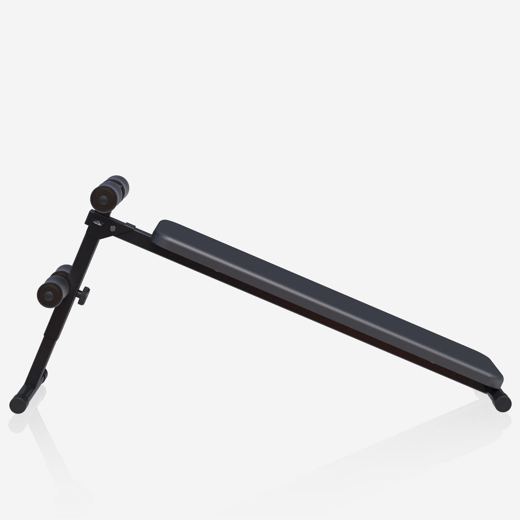 Säädettävä Vatsalihaspenkki / Treenipenkki Pehmusteella 120x32x60cm Musta