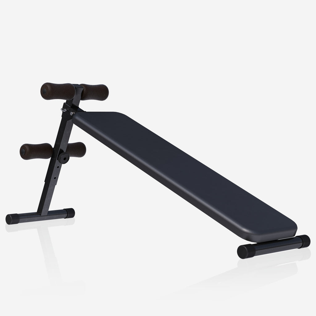Säädettävä Vatsalihaspenkki / Treenipenkki Pehmusteella 120x32x60cm Musta