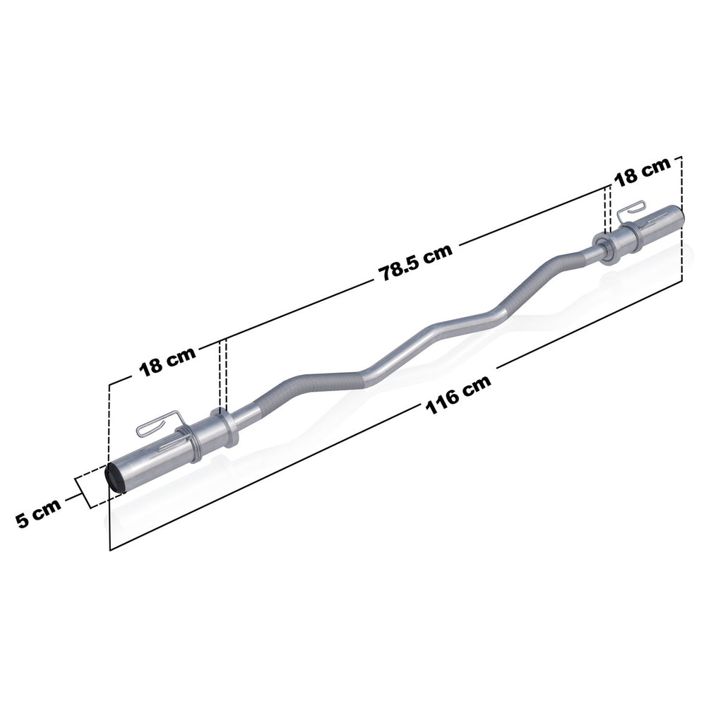 EZ Mutkatanko Jousilukoilla 120cm, Ø 50mm, 9kg Kromi