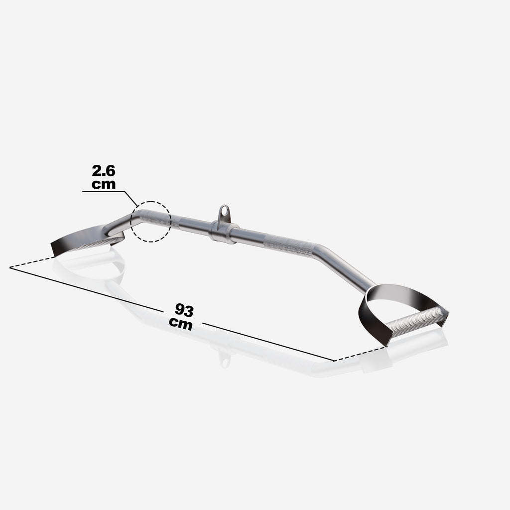 Lapiokahvatanko Vetotanko Taljaan 93cm, 6.5kg, Max. 200kg Kromi