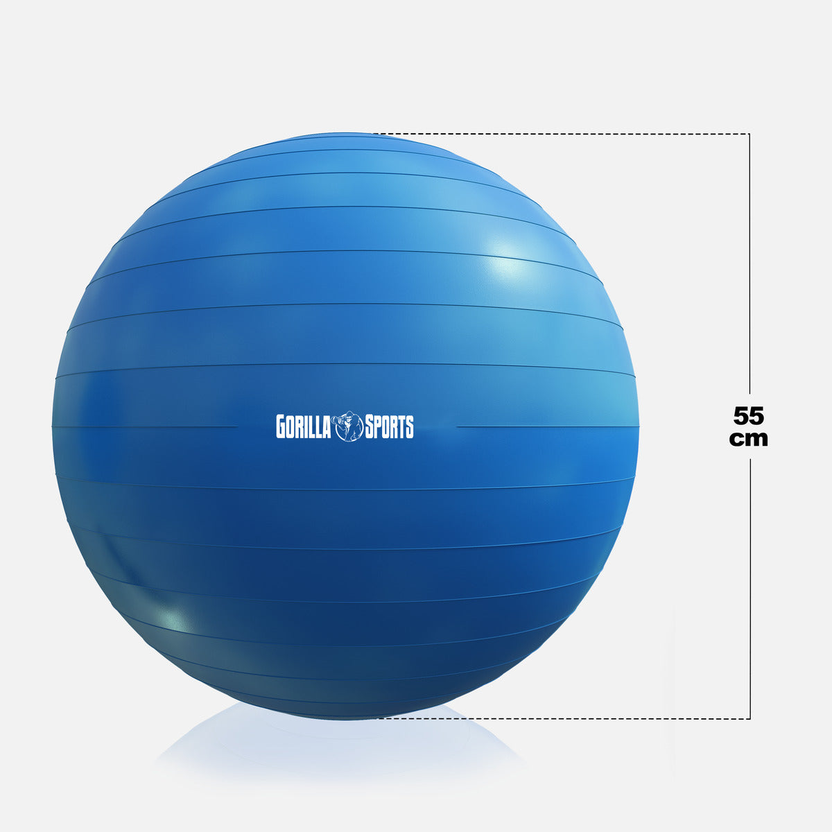 Jumppapallo 55cm, Harjoituspallo ja Pumppu, Useita Värejä