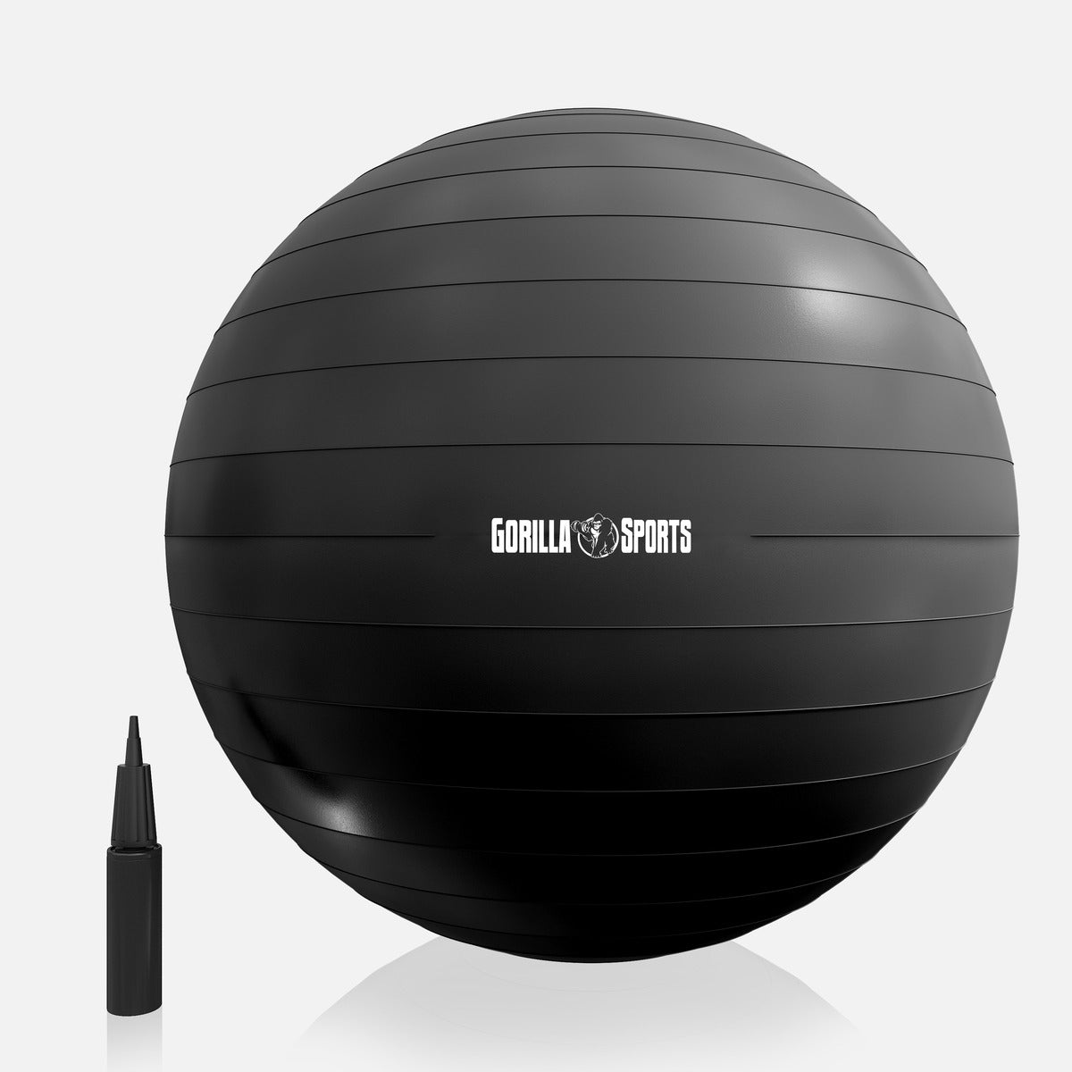 Jumppapallo 55cm, Harjoituspallo ja Pumppu, Useita Värejä