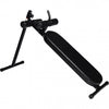 Säädettävä Sit-Up Penkki / Vatsalihaspenkki Pehmusteella 169x55x103cm Musta