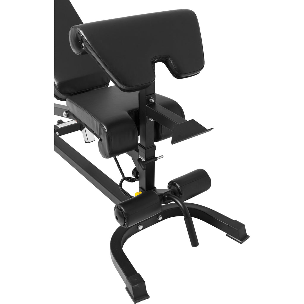 Säädettävä Monipuolinen Vinopenkki Jalanojentajalla Ja Hauispenkillä Musta