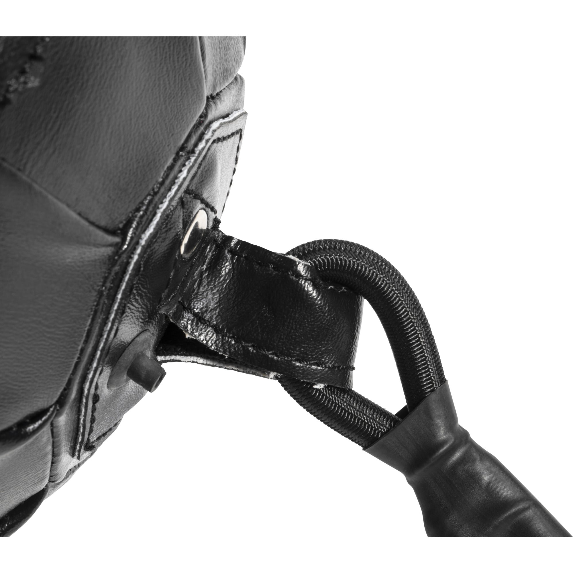 Pistepallo Double End, 20 cm, Musta, Keinonahka