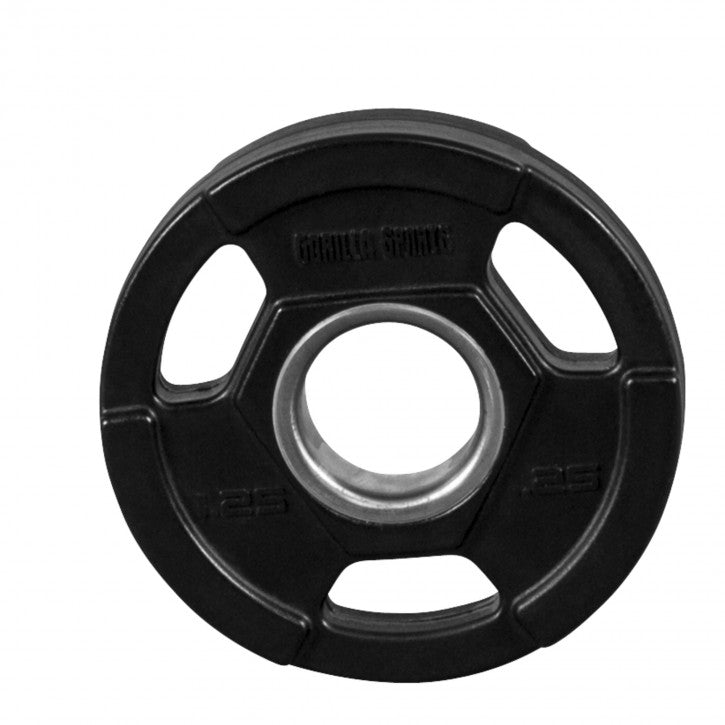 Olympia Levypaino 1,25kg, 50mm Rautainen Vinyylipaino Otekahvoilla, Musta