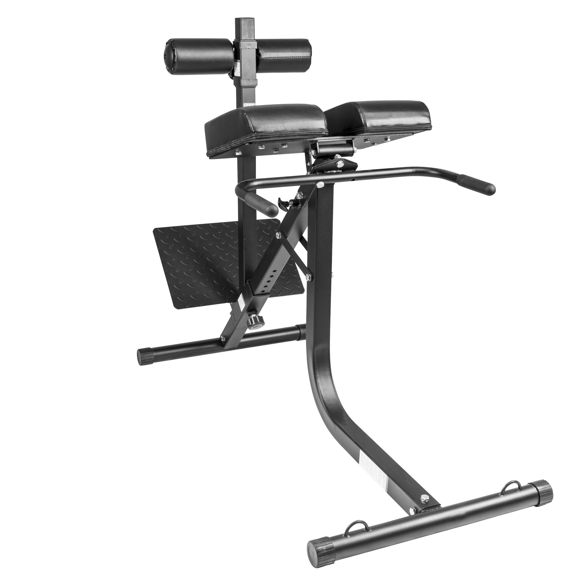 Säädettävä Selkälihaslaite / Selkäpenkki Jalka- Ja Reisituella 143x60x101,5cm Musta