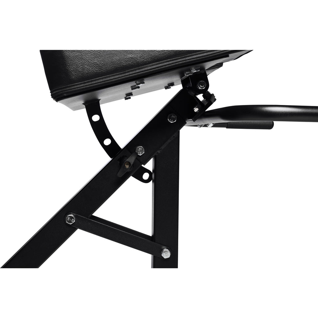 Säädettävä Selkälihaslaite / Selkäpenkki Jalka- Ja Reisituella 143x60x101,5cm Musta