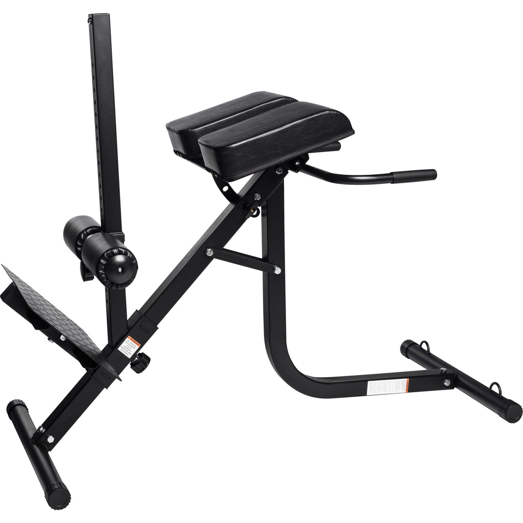 Säädettävä Selkälihaslaite / Selkäpenkki Jalka- Ja Reisituella 143x60x101,5cm Musta