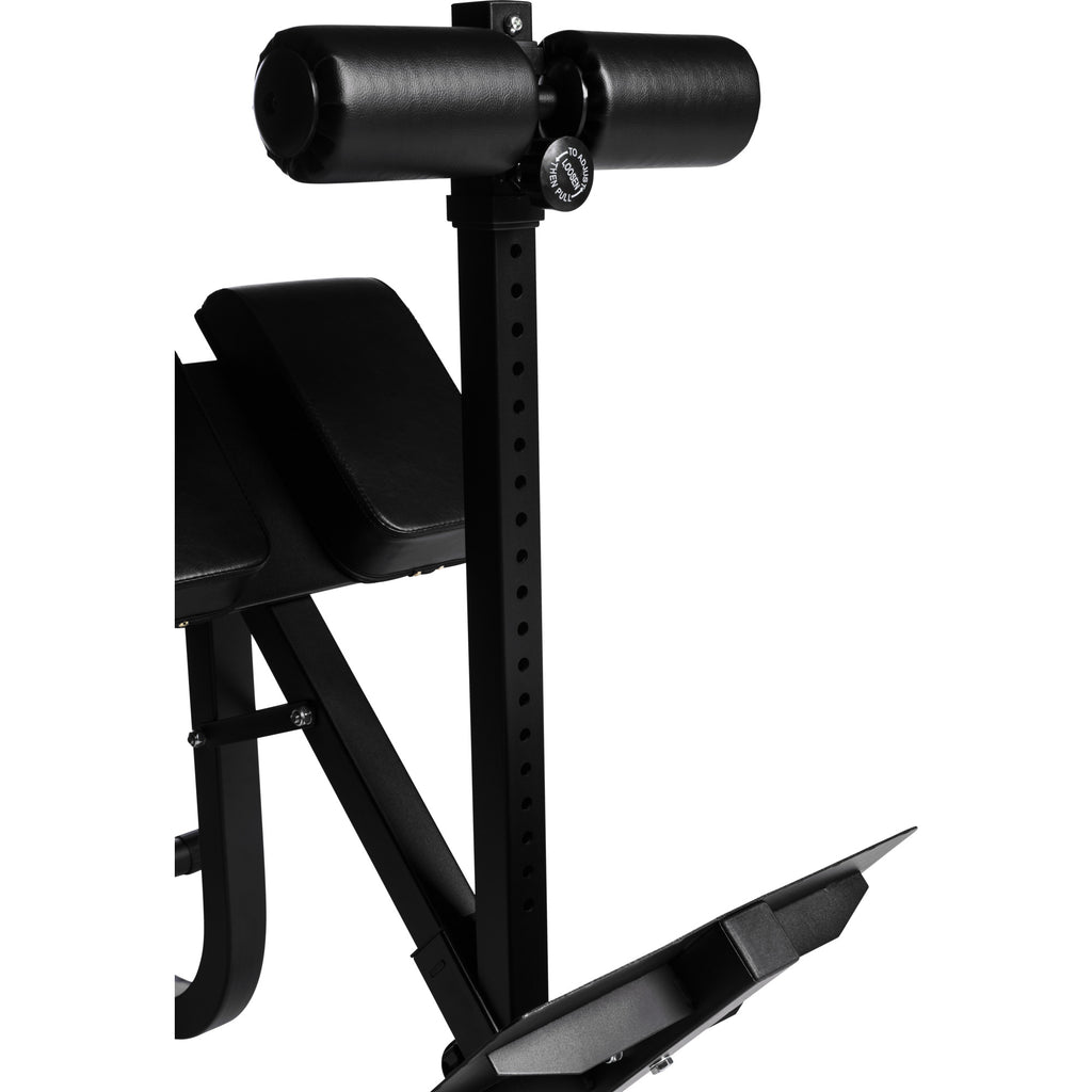 Säädettävä Selkälihaslaite / Selkäpenkki Jalka- Ja Reisituella 143x60x101,5cm Musta