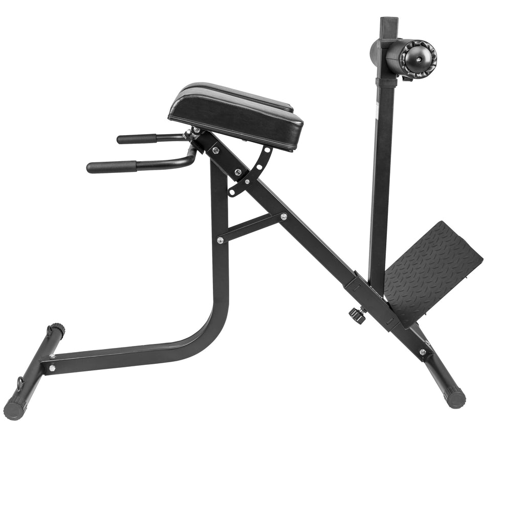 Säädettävä Selkälihaslaite / Selkäpenkki Jalka- Ja Reisituella 143x60x101,5cm Musta