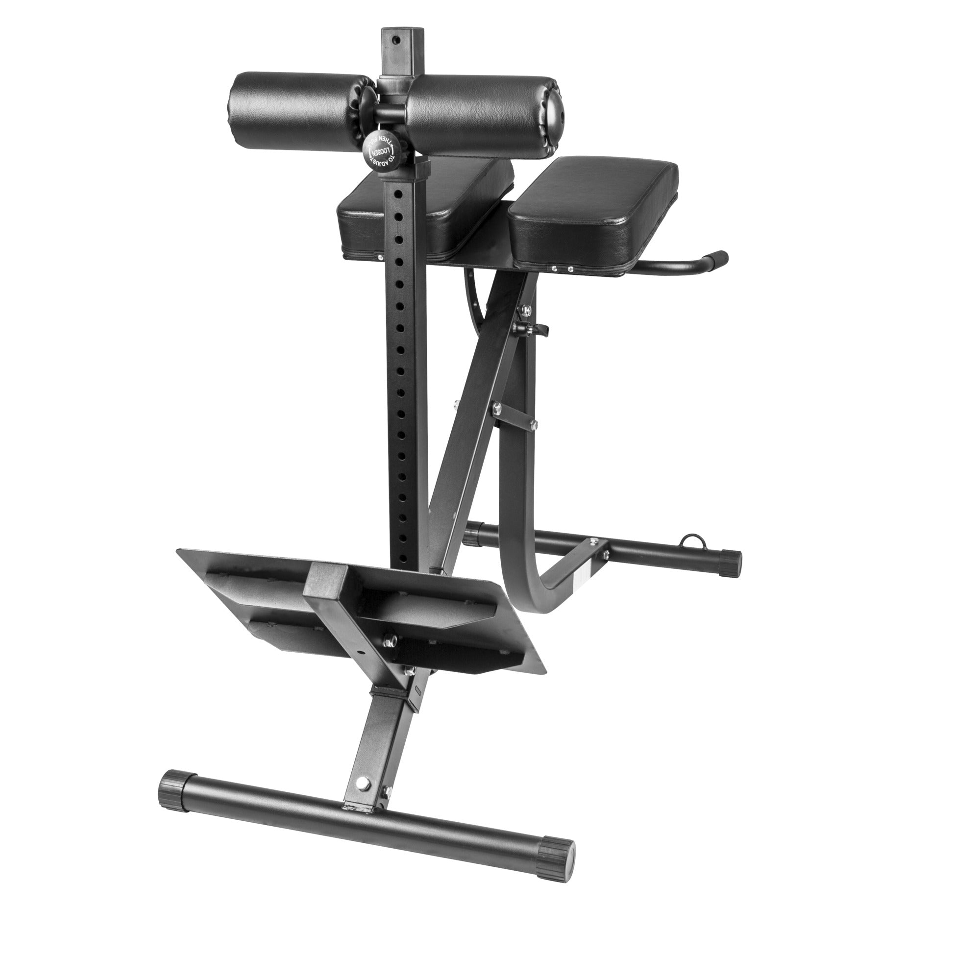 Säädettävä Selkälihaslaite / Selkäpenkki Jalka- Ja Reisituella 143x60x101,5cm Musta