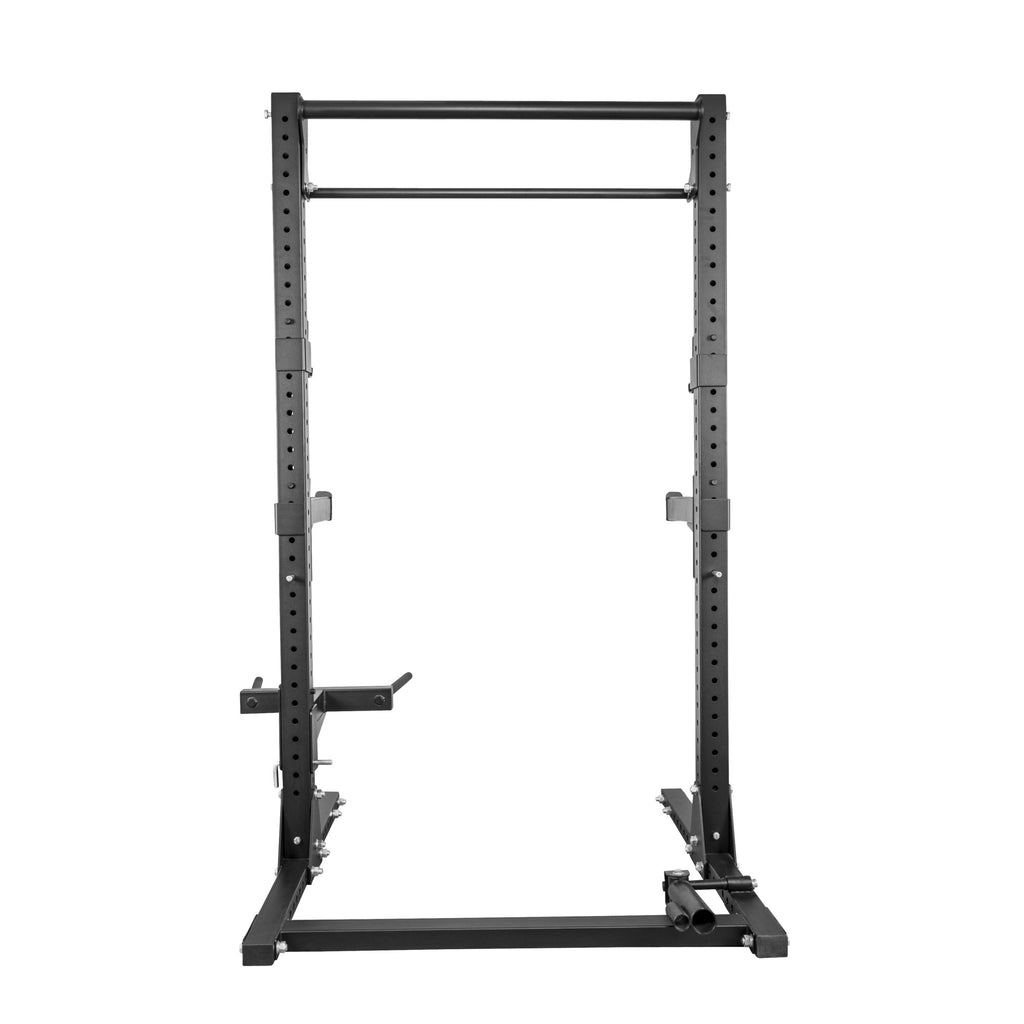 Kyykkyräkki / Half Power Rack Dippiasemalla Ja Tankonivelellä 129,8x162,5x215,8cm Musta