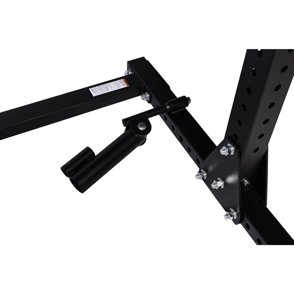 Kyykkyräkki / Half Power Rack Dippiasemalla Ja Tankonivelellä 129,8x162,5x215,8cm Musta