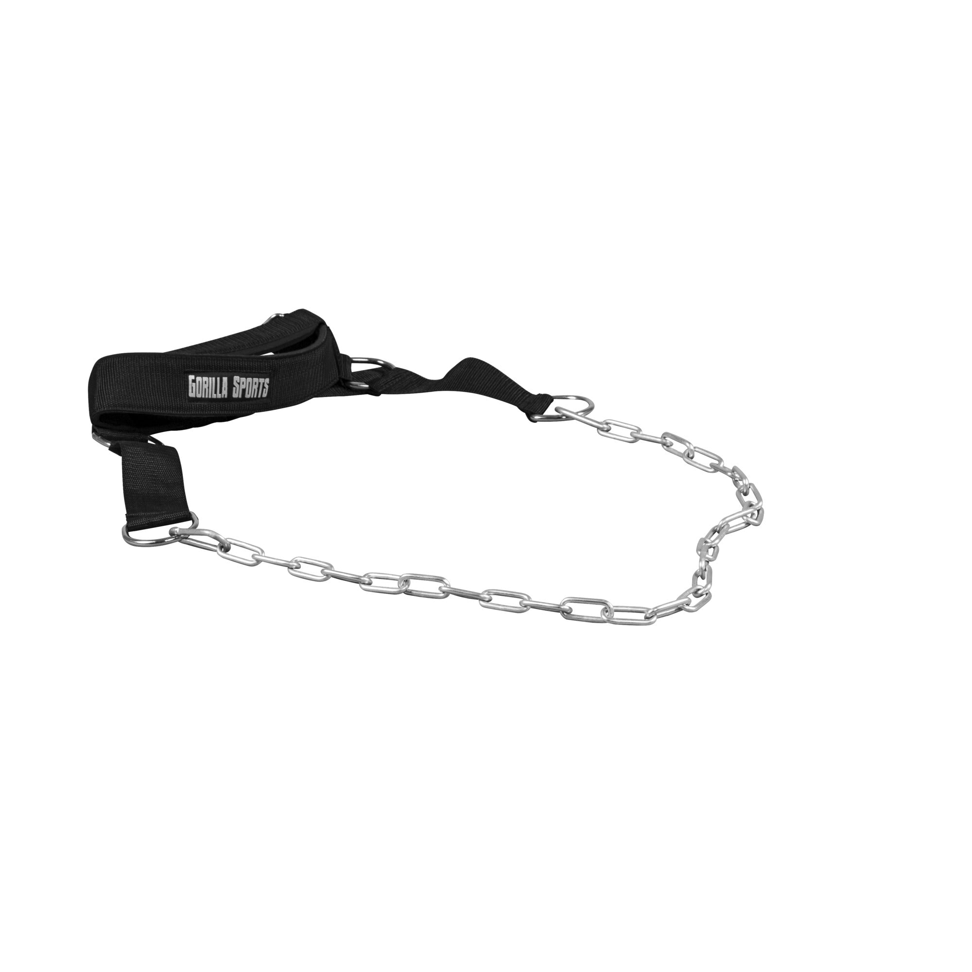 Säädettävä Niskanvahvistaja 95cm Ketjulla, Max. 25kg Nailon/Neopreeni/Teräs Musta