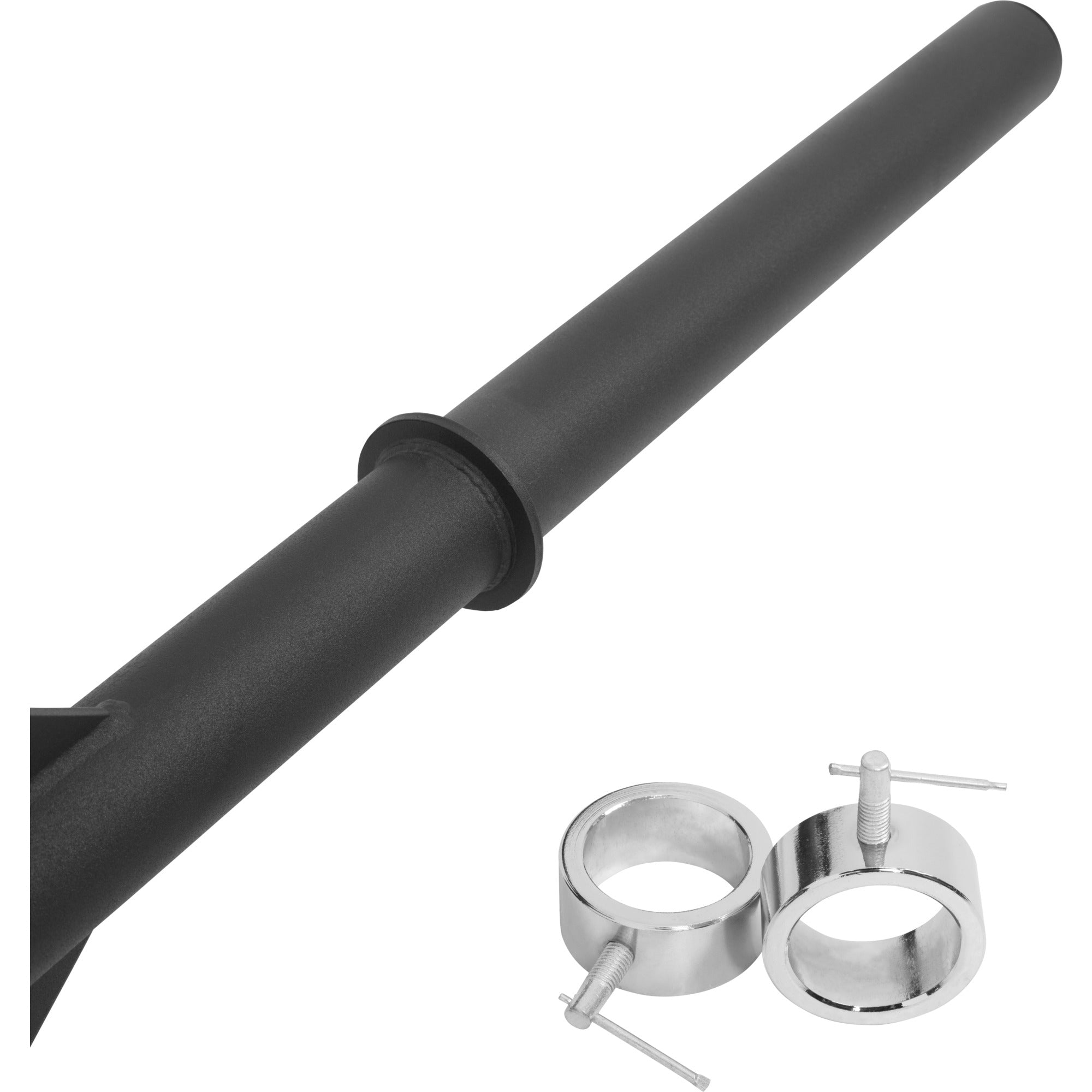 Swiss Bar -Levytanko / Ojentajatanko Ruuvilukolla 211cm, Ø 50mm, 10kg Musta