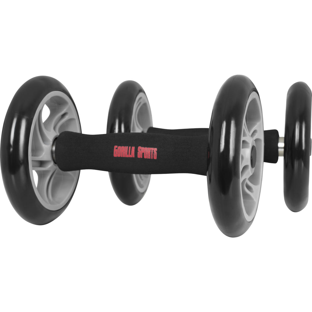 Ab Roller Kahvat / Voimapyörät Pehmusteilla Musta/Harmaa 2kpl