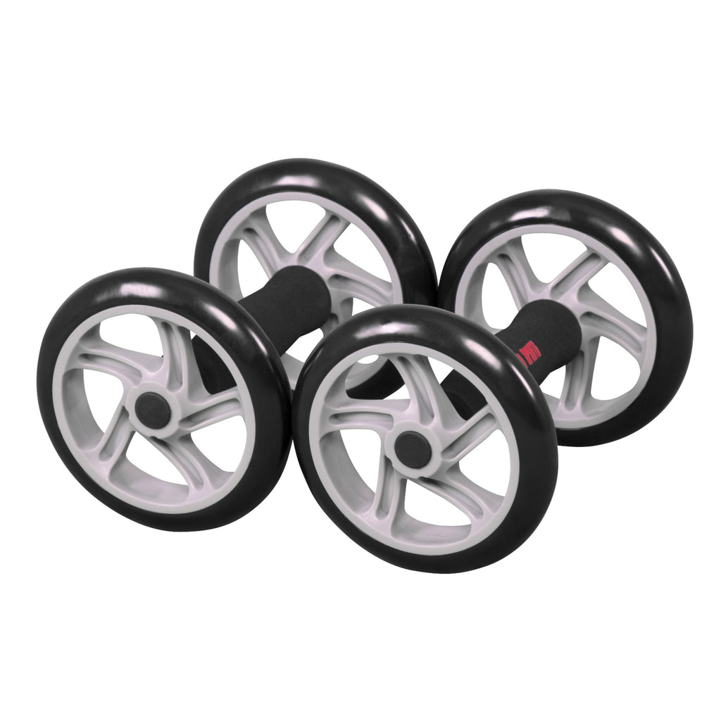 Ab Roller Kahvat / Voimapyörät Pehmusteilla Musta/Harmaa 2kpl