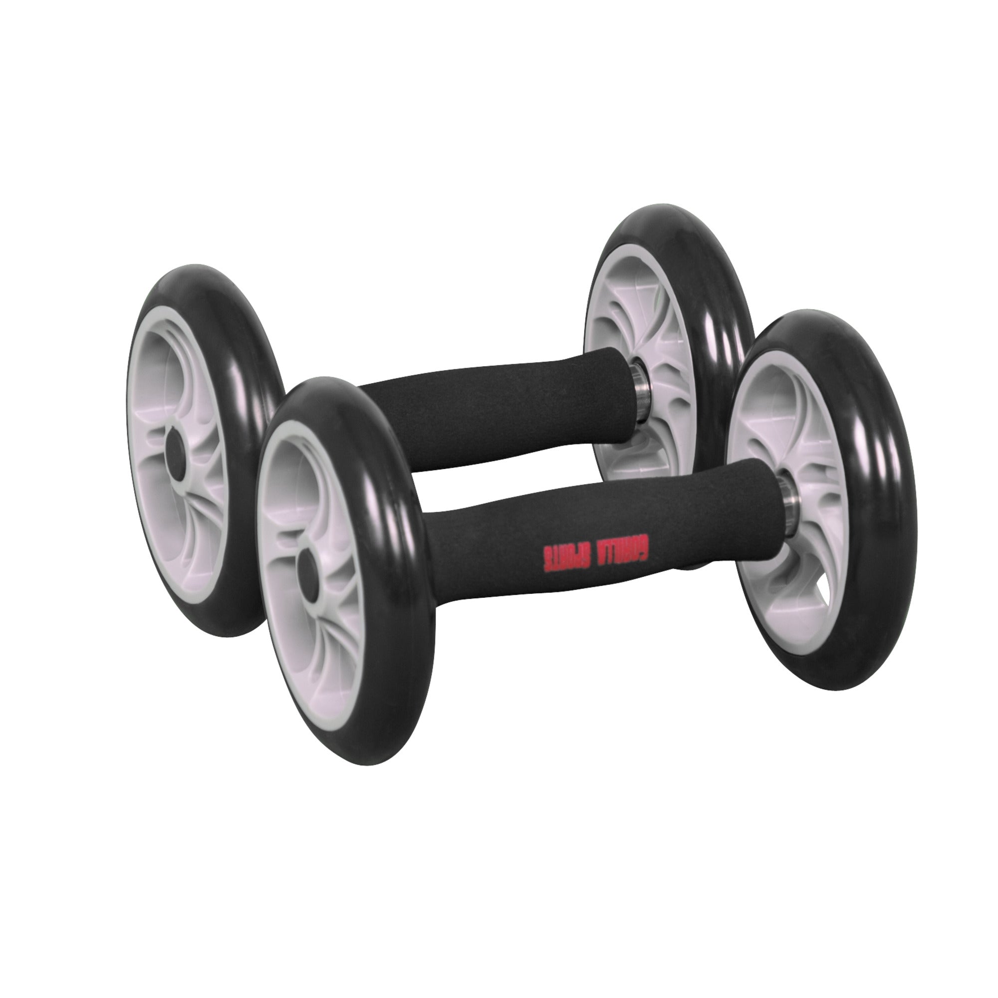 Ab Roller Kahvat / Voimapyörät Pehmusteilla Musta/Harmaa 2kpl