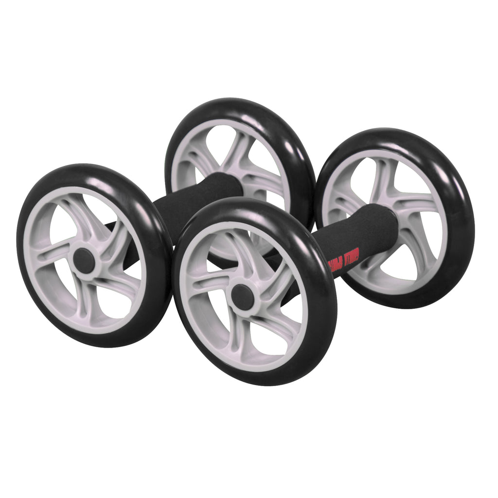 Ab Roller Kahvat / Voimapyörät Pehmusteilla Musta/Harmaa 2kpl