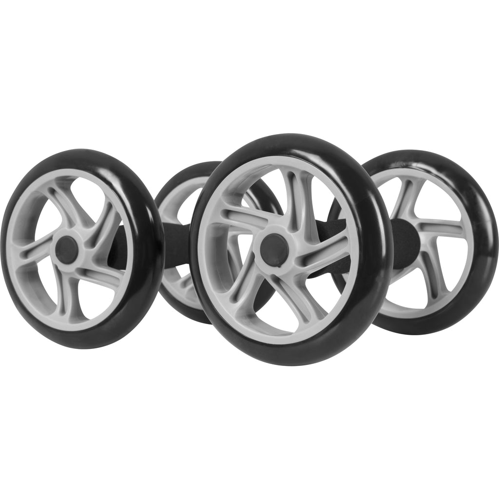 Ab Roller Kahvat / Voimapyörät Pehmusteilla Musta/Harmaa 2kpl