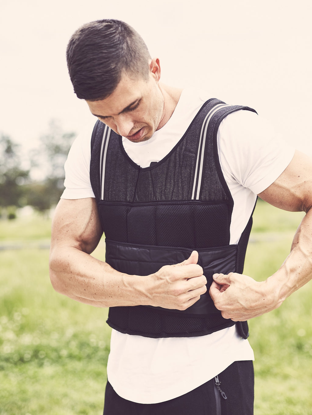 Pro-Sarjan Painoliivi 18kg, Neopreeni/Nailon Harmaa/Musta