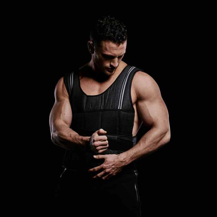 Pro-Sarjan Painoliivi 18kg, Neopreeni/Nailon Harmaa/Musta