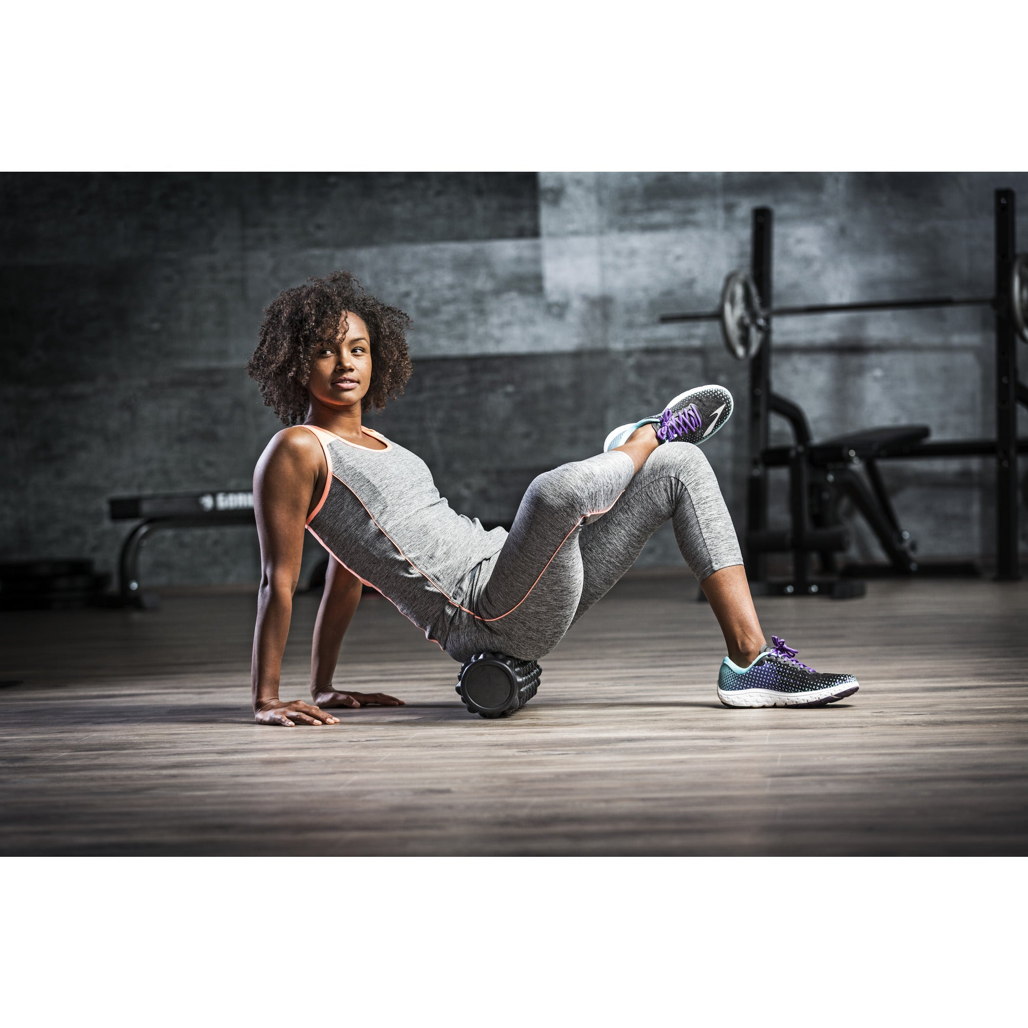 Foam Roller PRO, Hierontarulla Musta, 35x13cm