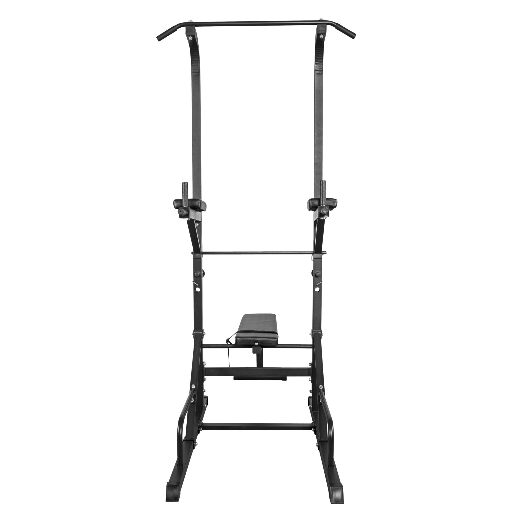 Monipuolinen Power Tower / Voimatorni Penkillä  203x74x222cm Musta