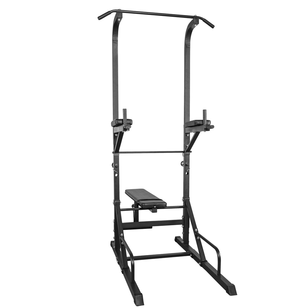 Monipuolinen Power Tower / Voimatorni Penkillä  203x74x222cm Musta