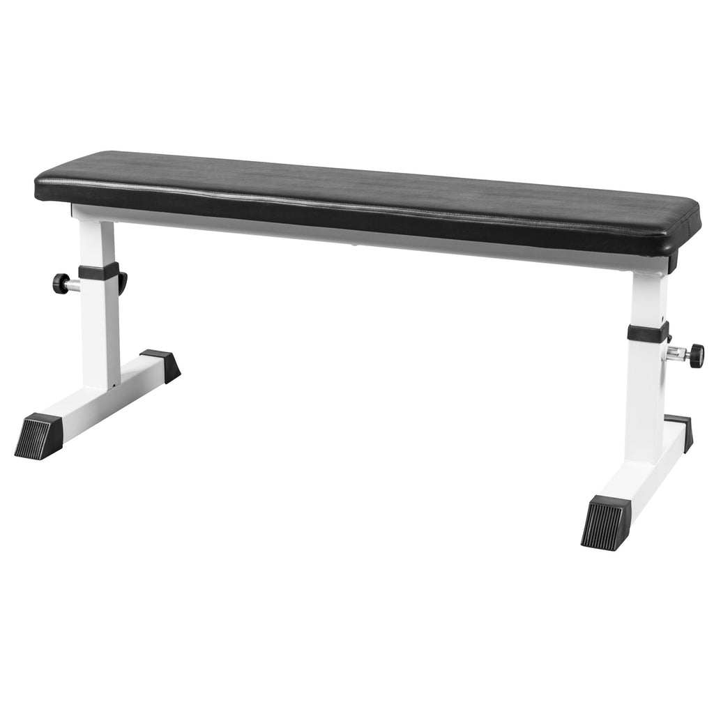 Säädettävä Tasapenkki / Treenipenkki 104,5x50x41-46cm Max. 200kg Valkoinen