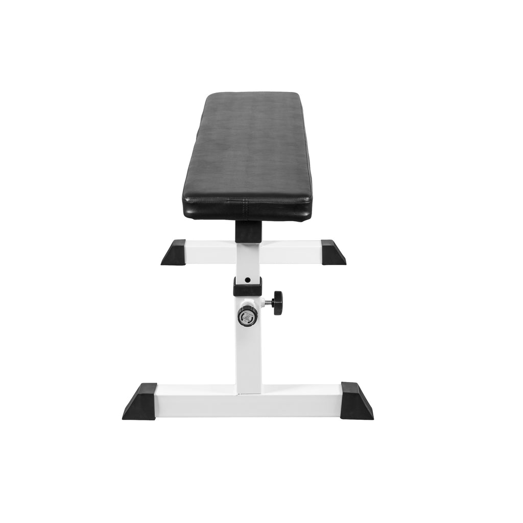 Säädettävä Tasapenkki / Treenipenkki 104,5x50x41-46cm Max. 200kg Valkoinen