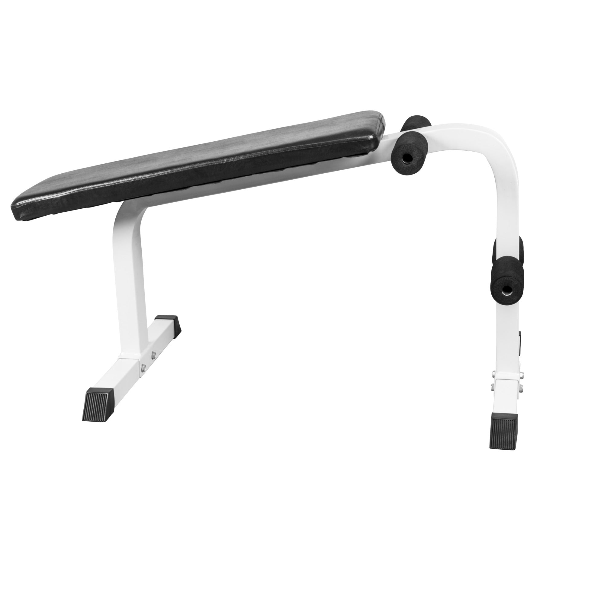 Tasapenkki Jalkatuilla 120x67x63/49cm Max. 150kg Valkoinen