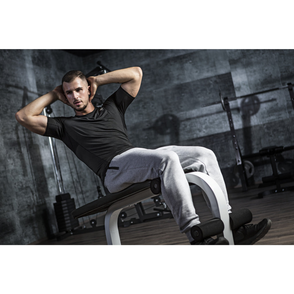 Tasapenkki Jalkatuilla 120x67x63/49cm Max. 150kg Valkoinen