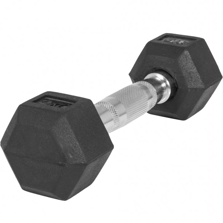 OUTLET - Hex-käsipaino 2-50 kg kumipinnoitteella - 27,5 kg
