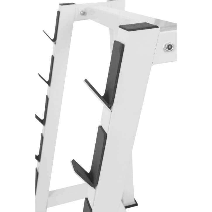 Teline Levytangoille Ja Painotangoille 83x57x104cm Valkoinen