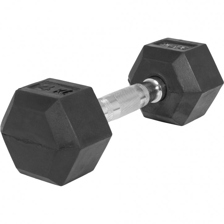 OUTLET - Hex-käsipaino 2-50 kg kumipinnoitteella - 27,5 kg