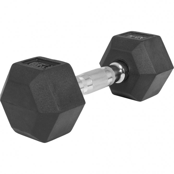 OUTLET - Hex-käsipaino 2-50 kg kumipinnoitteella - 27,5 kg