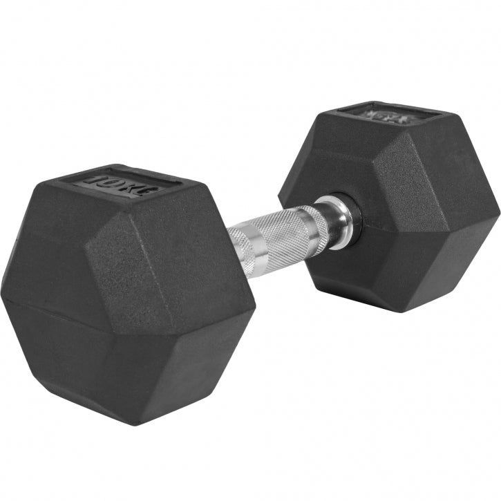 OUTLET - Hex-käsipaino 2-50 kg kumipinnoitteella - 27,5 kg