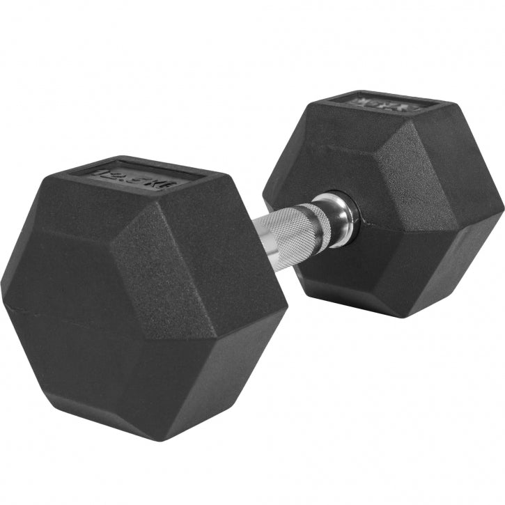 OUTLET - Hex-käsipaino 2-50 kg kumipinnoitteella - 27,5 kg