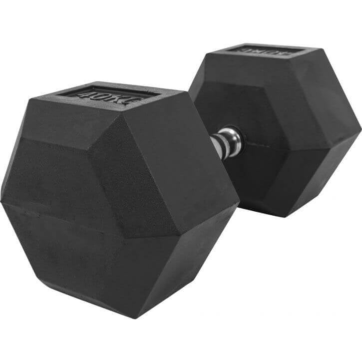 OUTLET - Hex-käsipaino 2-50 kg kumipinnoitteella - 27,5 kg