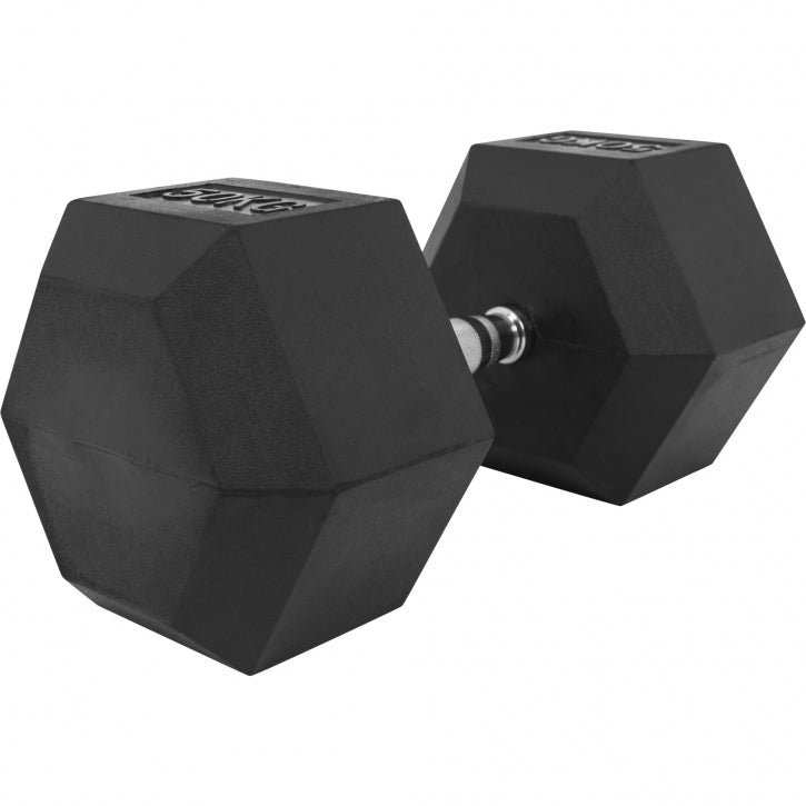 OUTLET - Hex-käsipaino 2-50 kg kumipinnoitteella - 27,5 kg