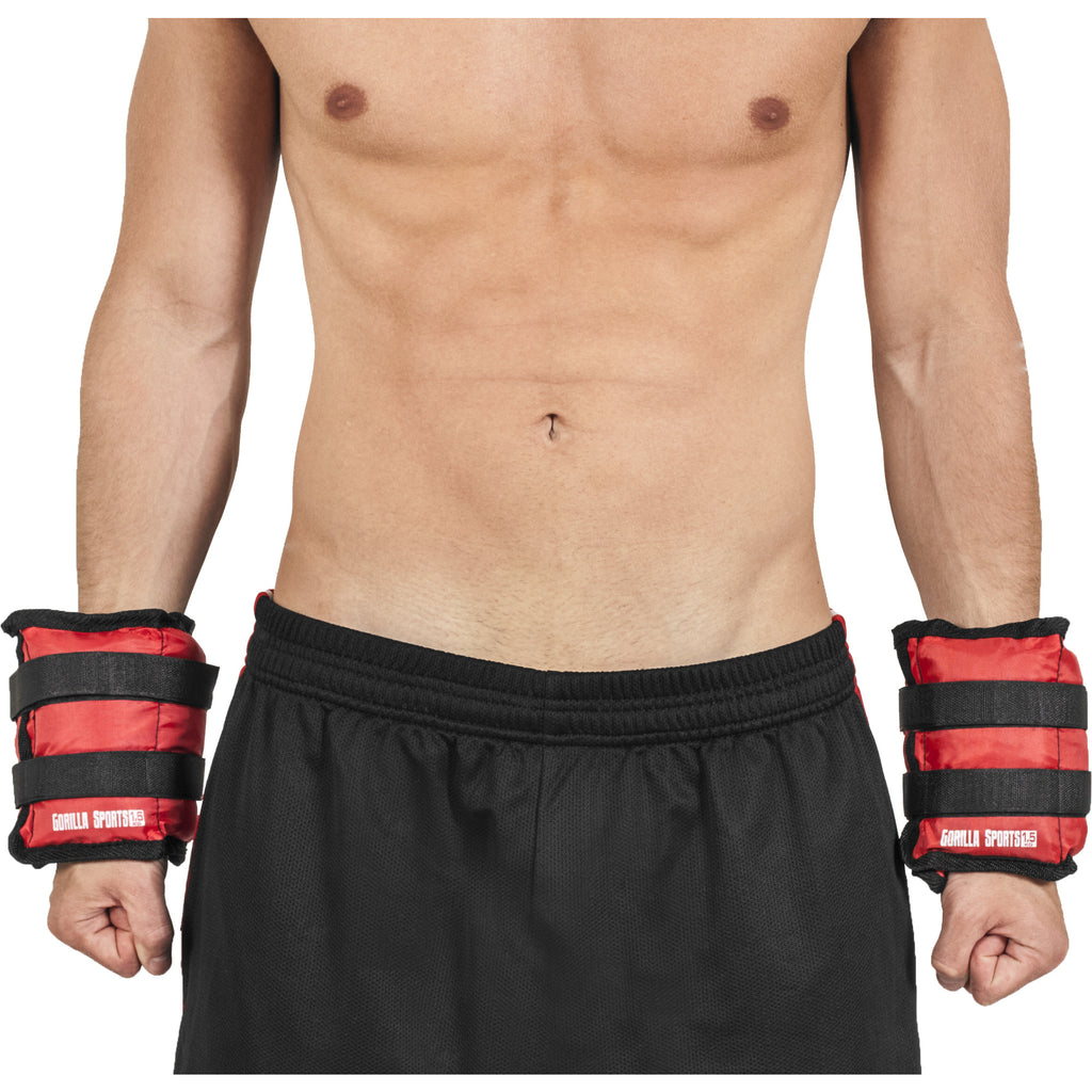 Nilkka-/Rannepainot, 9 Eri Painoa/Väriä 0,5kg - 5kg Polyesteri/Metalli 2kpl