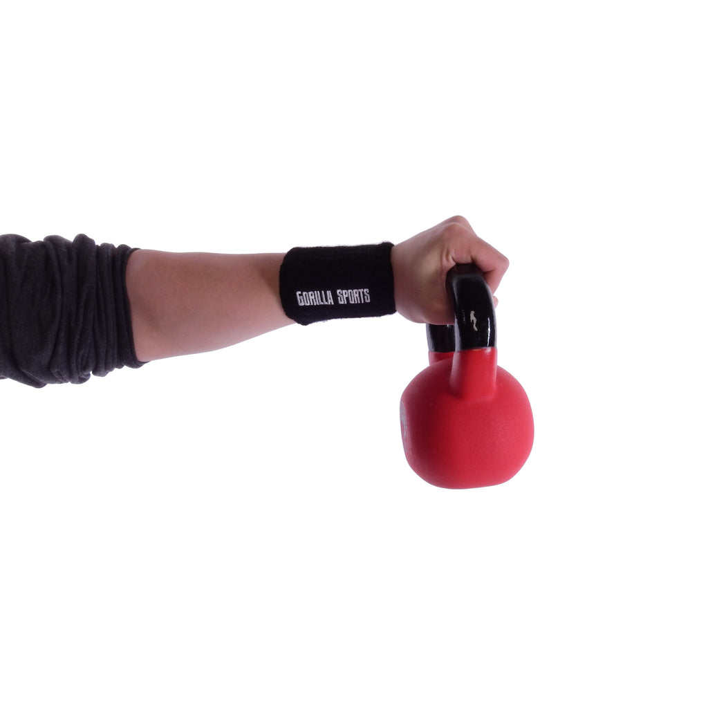 Hikinauha rannetuet salille kahvakuulatreeneihin, Musta, Puuvilla